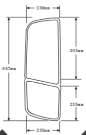  For Dongfeng Tianlong High Quality Rear View Mirror