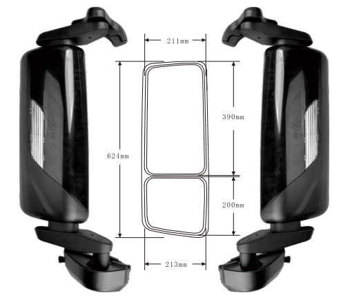  For Shacman Delong X3000 High Quality Rear View Mirror