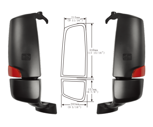  For Shacman Delong M3000 High Quality Rear View Mirror