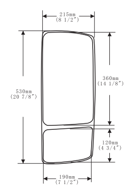  For FAW Hanwei High Quality Rear View Mirror