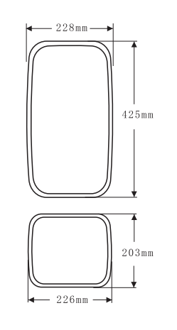  For FAW JH6 High Quality Rear View Mirror