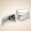 2004-2017 Volvo VNL Hood Mirror Covers Chrome