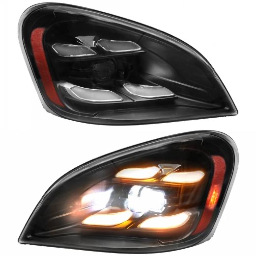2008-2017 Freightliner Cascadia Headlights 'Nigrum LED'