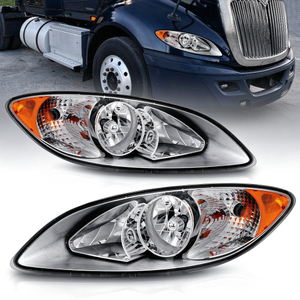 2008-2016 International ProStar Headlights Black