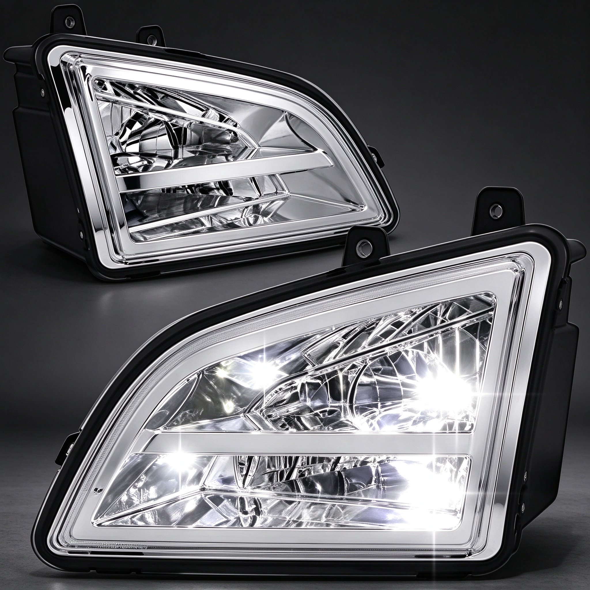 2018+ Volvo VNL Fog Lights "Chrome LED"