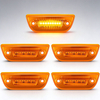 "2013-2017 2011-2015 2014-2015 2015-2019" "Kenworth Peterbilt" "T680 T700 T880 576" Turn Signal Lights "LED Amber Lens + Amber Light"