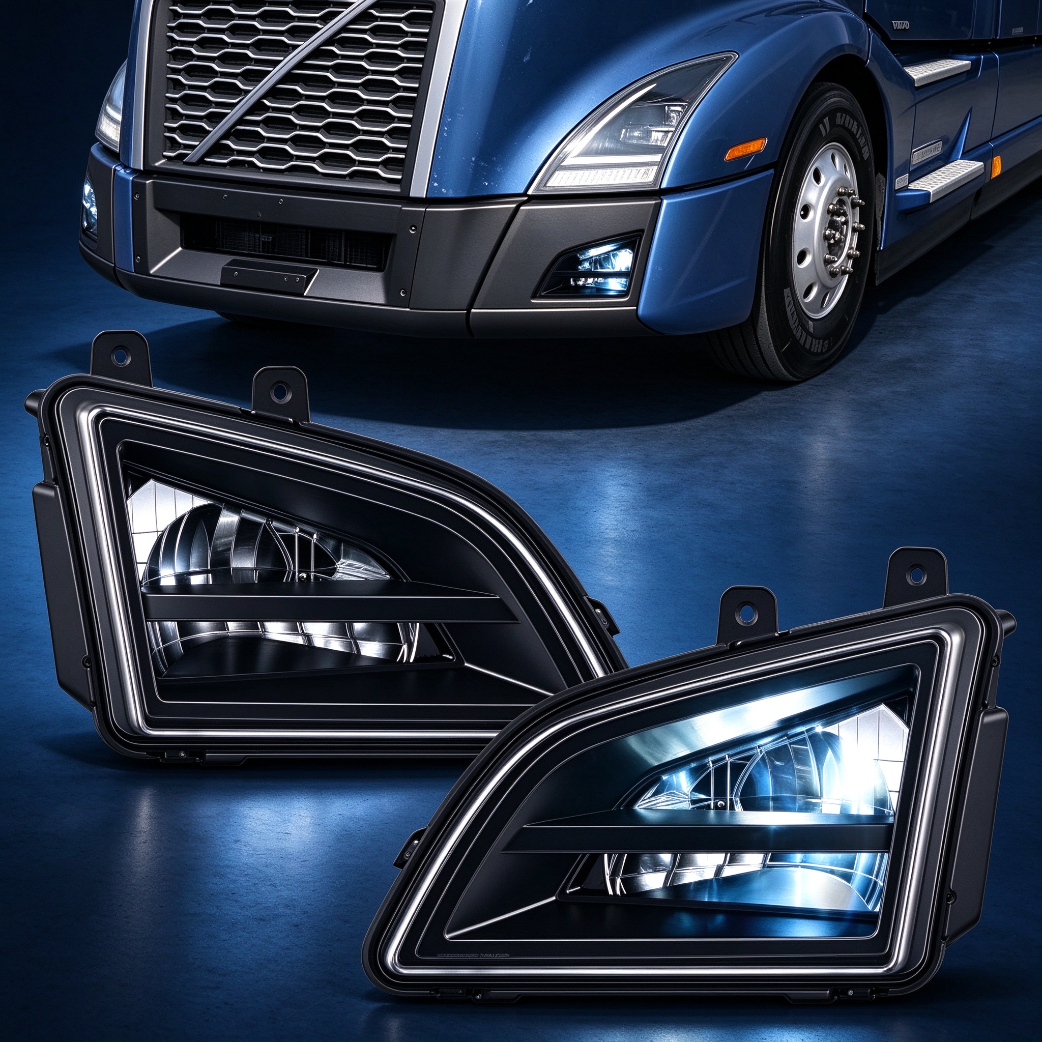 2018+ Volvo VNL فوگ لائٹس 