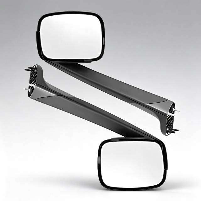 2018+ Freightliner Cascadia Hood Mirrors 