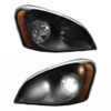 2008-2017 Freightliner Cascadia Headlights Black