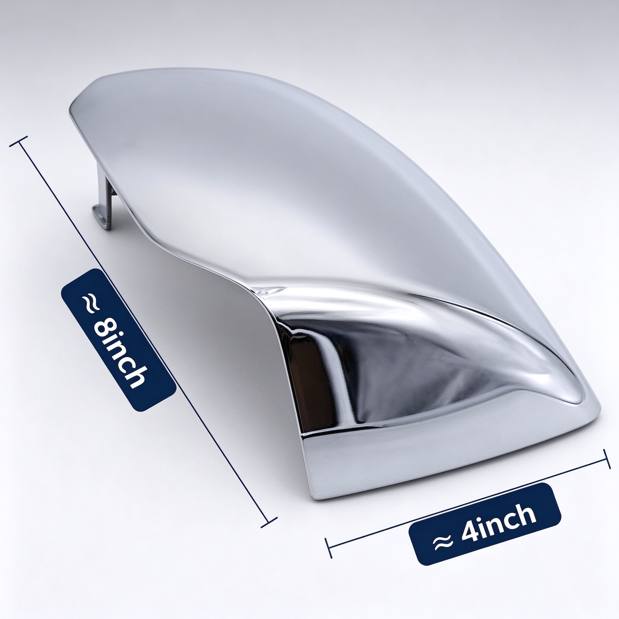 "2013-2021 2010-2021" "Kenworth Peterbilt" "T680 579/587" Hood Mirror Covers Chrome