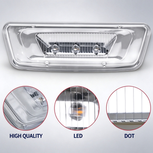 "2013-2017 2011-2015 2014-2015 2015-2019" "Kenworth Peterbilt" "T680 T700 T880 576" Turn Signal Lights "LED Clear Lens + Amber Light"