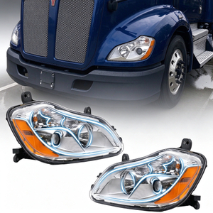2013-2021 Kenworth T680 Headlights Chrome