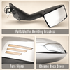 2004-2017 Volvo VNL Hood Mirrors "Chrome With Turn Signal Light"