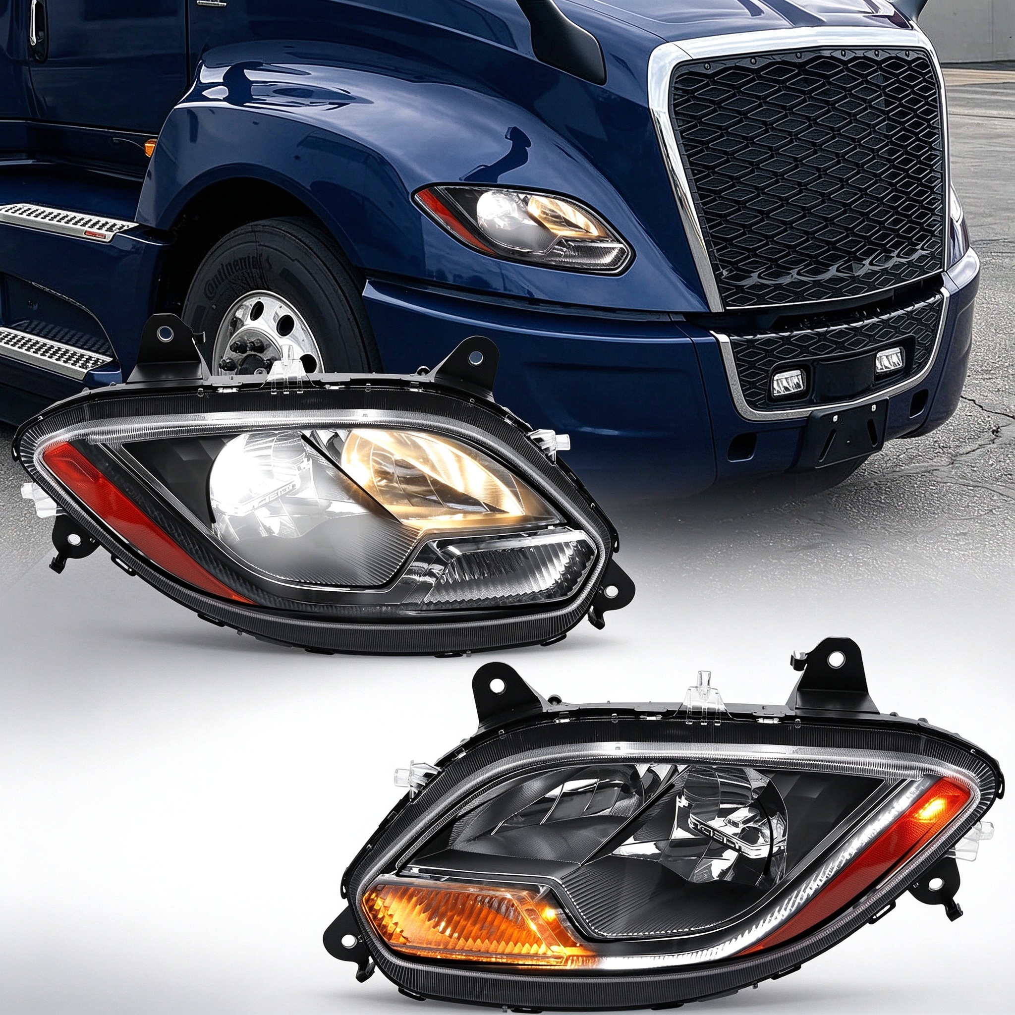 2018-2023 International LT625 Headlights 