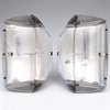 "2013-2021 2010-2021" "Kenworth Peterbilt" "T680 579/587" Hood Mirror Covers Chrome
