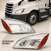 Black Full Led Headlights For Freightliner Cascadia 2018+