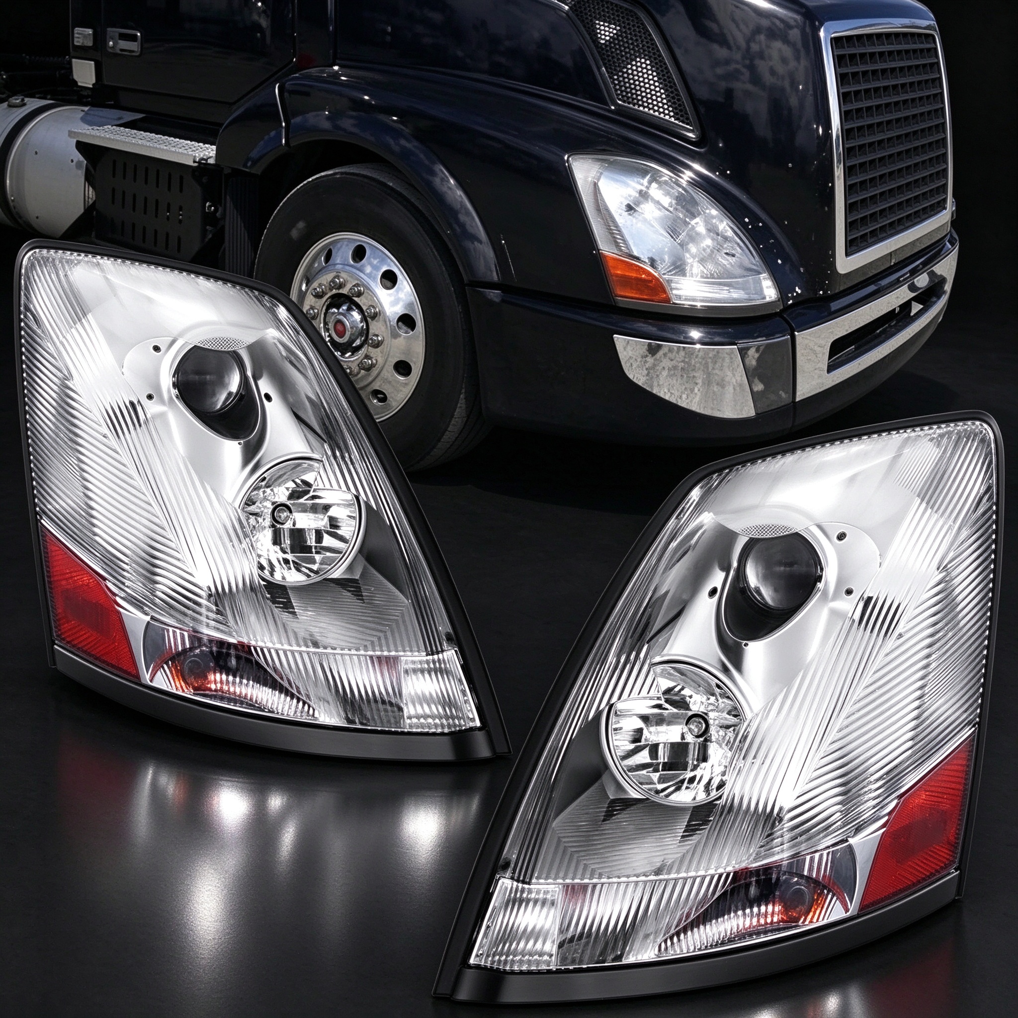 "2004-2015 2004-2018" Volvo "VNL VNM" Headlights 