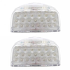Peterbilt 357/359/365/378/379 Turn Signal Lights "31 LED Triangle Light Clear Lens + Amber Light" P54-6063
