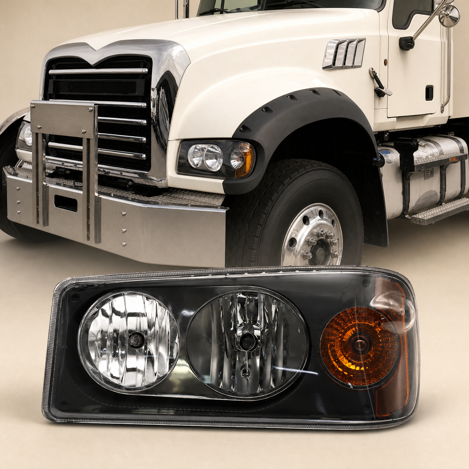 "2008-2018 2012-2018 2010-2017" Mack "Granite GU7/GU8 Granite GU4/GU5 TD700" Headlights 