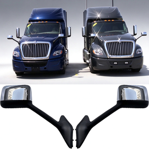 2018-2023 International LT625 Hood Mirrors Chrome